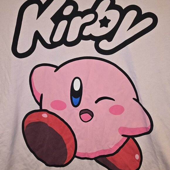 Kirby Pink Junior Women's T-Shirt - Size Medium - Picture 3 of 5